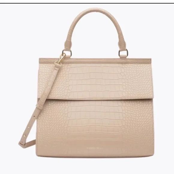 Modern Picnic The Large Luncher in Tan Croc Vegan Leather NWT - Picture 1 of 9